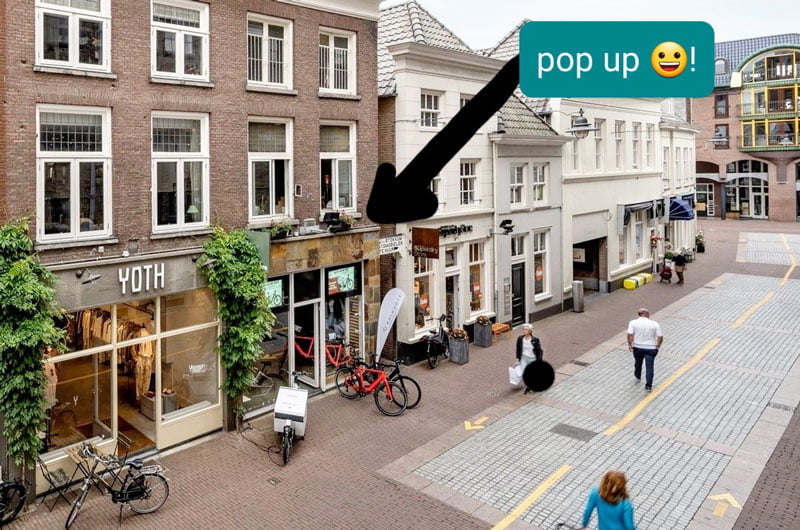 Pop up store in Den Bosch